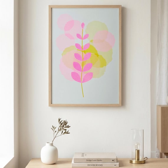Botanical Leaves risograph print
