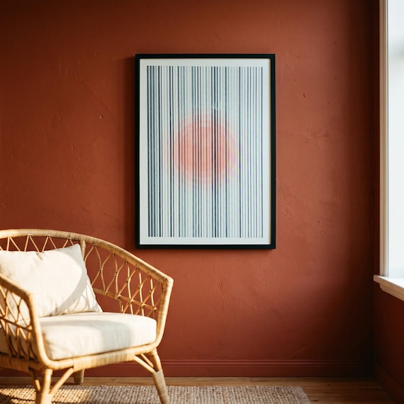 Fluorescent Circle risograph print