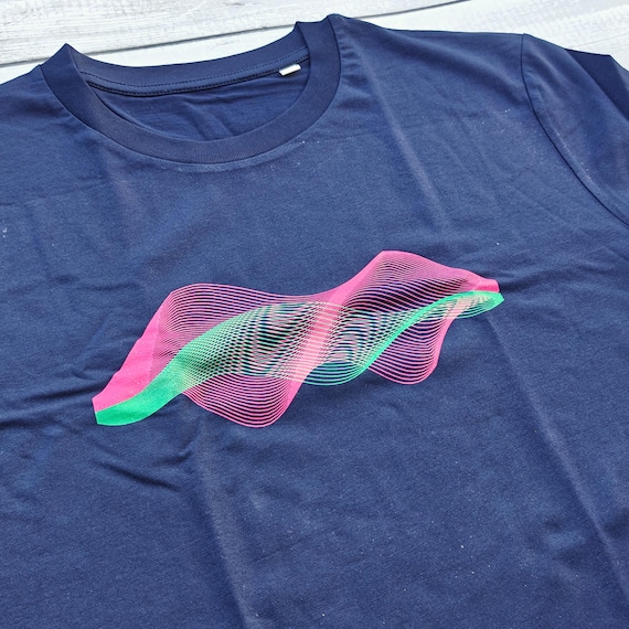 Optical wave t-shirt