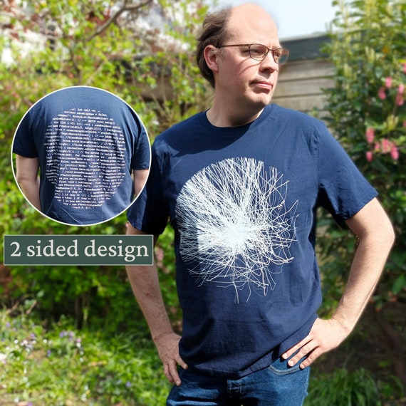 Particle art t-shirt